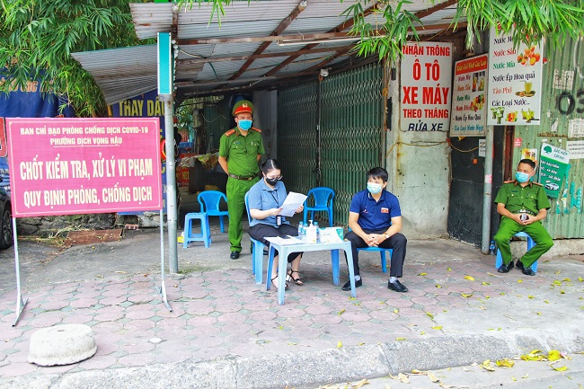 Quận Cầu Giấy, Hà Nội: Phường Dịch Vọng Hậu tăng cường công tác phòng chống dịch Covid-19